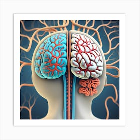 Brain And Spinal Cord 21 Art Print