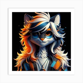 Kitty Cat 12 Art Print