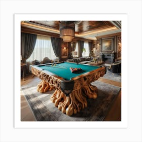 Billiard Room-2 Art Print