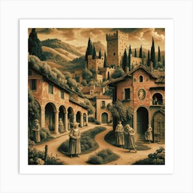 Persian Village Art Print