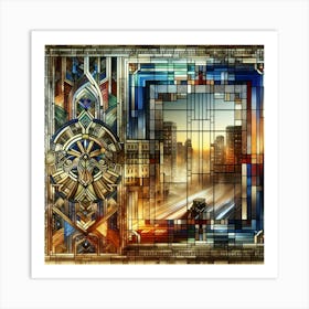 window on the deco age Art Print