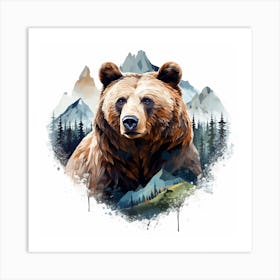 Grizzly Bear Art Print