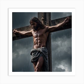 Jesus On The Cross Art Print