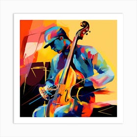 Jazz Musician By Person Art Print