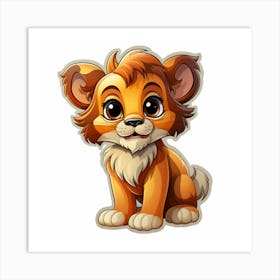 Lion Cub 41 Art Print