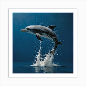 Dolphin Jumping 3 Art Print