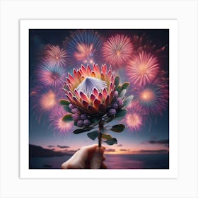 Firework Art Print