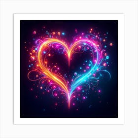 Colorful Heart Art Print