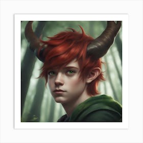 Horned Elf Art Print