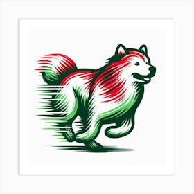 Husky Dog Art Print