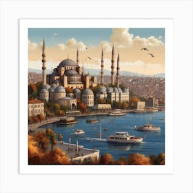 Blue Mosque Art Print