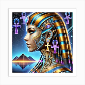 Egyptian Cleopatra Goddess Art Print