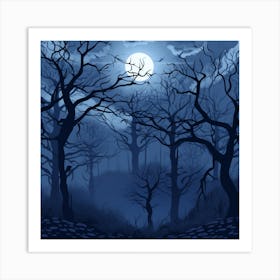 Spooky Forest Art Print