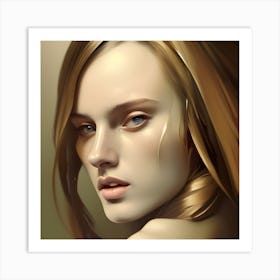 Portrait Of A Woman 4 Art Print