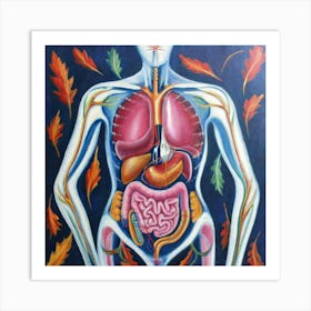 Organs Of The Human Body 14 Art Print