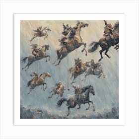 745680 A View Of Flying Horses, Clear Skies And Light Rai Xl 1024 V1 0 Art Print