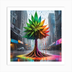 Rainbow Tree Art Print