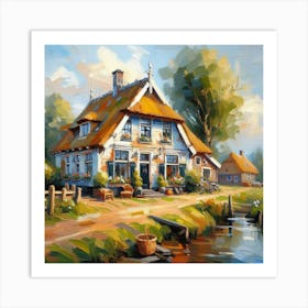 House By The Water Art Print