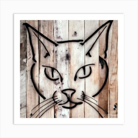 Cat Face Art Print