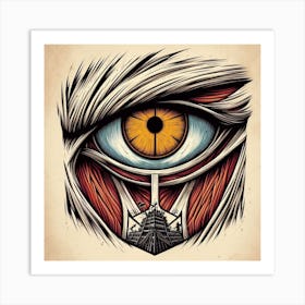 Attack On Titan Eye Art Print