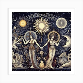 Inanna / Lilith And Hecate Art Print