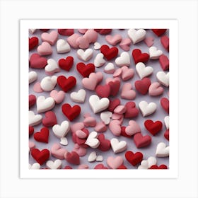 mini Hearts 3 Art Print