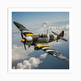 Vintage Skies Warrior Art Print