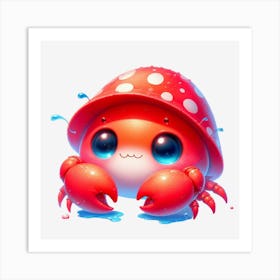 Cute Crab Art Print