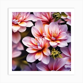 Pink Flowers Art Print