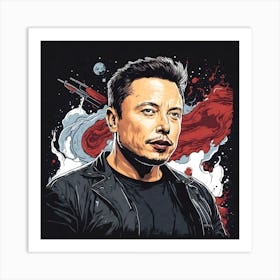 Elon Musk 5 Art Print