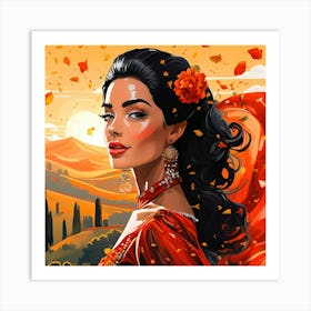 Exotic Beauty Artwork 13 Art Print