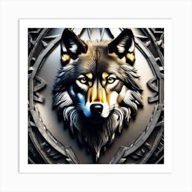 Wolf Head Art Print