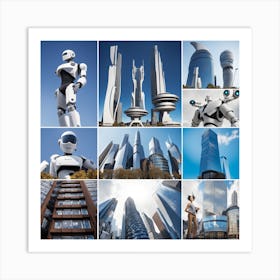 Futuristic Cityscape 24 Art Print