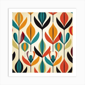 Abstract Floral Pattern 12 Art Print