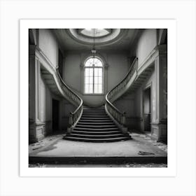 Abandoned Staircase Art Print