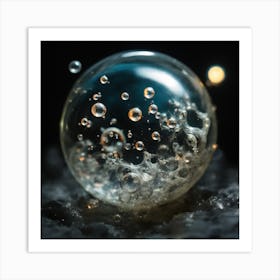 Bubbles In A Glass Ball Art Print