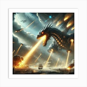 Shenlong Dreadnought Energy Cannon Barrage Art Print