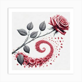 Rose #9 by Cam Views Art Print