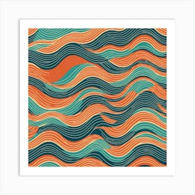 Abstract Wave Pattern Art Print