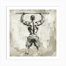 Back Squat Art Print