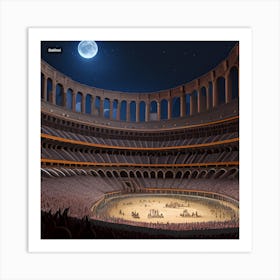 Roman entertainment Art Print