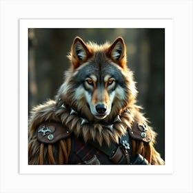 Asm A Wolf Wearing Like A Solider Ada03303 B4ab 42fe A6df 701b6c9dd808 Art Print