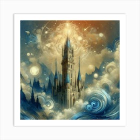 Castle In The Clouds 2 Art Print