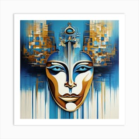 Egyptian Mask Art Print