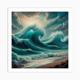 Ocean Waves Art Print