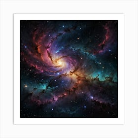 Abstract Representation Of A Galaxy Far Away Art Print