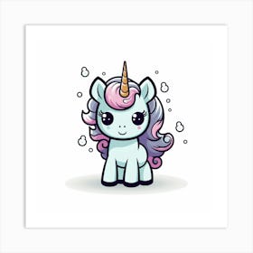 Cute Unicorn 401 Art Print