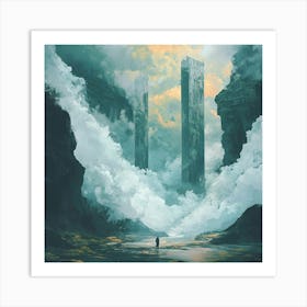 Towers In The Sky Art Print