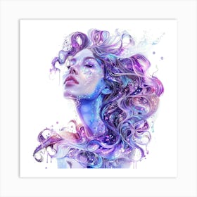 Abstract Of A Girl Art Print