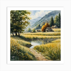 'River Valley' Art Print